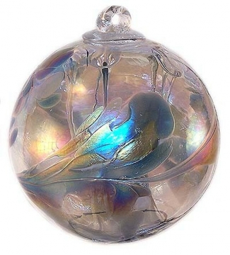 Witch Ball 6" WINTER IRIDIZED (OUT OF STOCK)